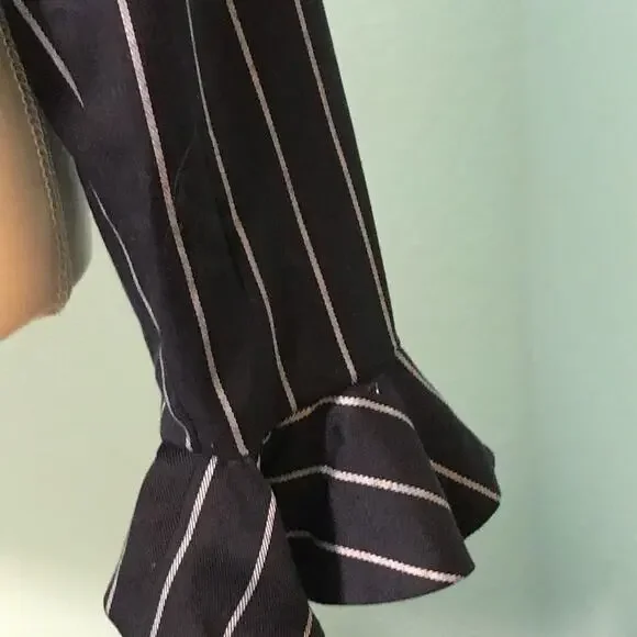 Endless Rose Crop Top, Navy Blue w/White Stripe - Picture 2 of 7